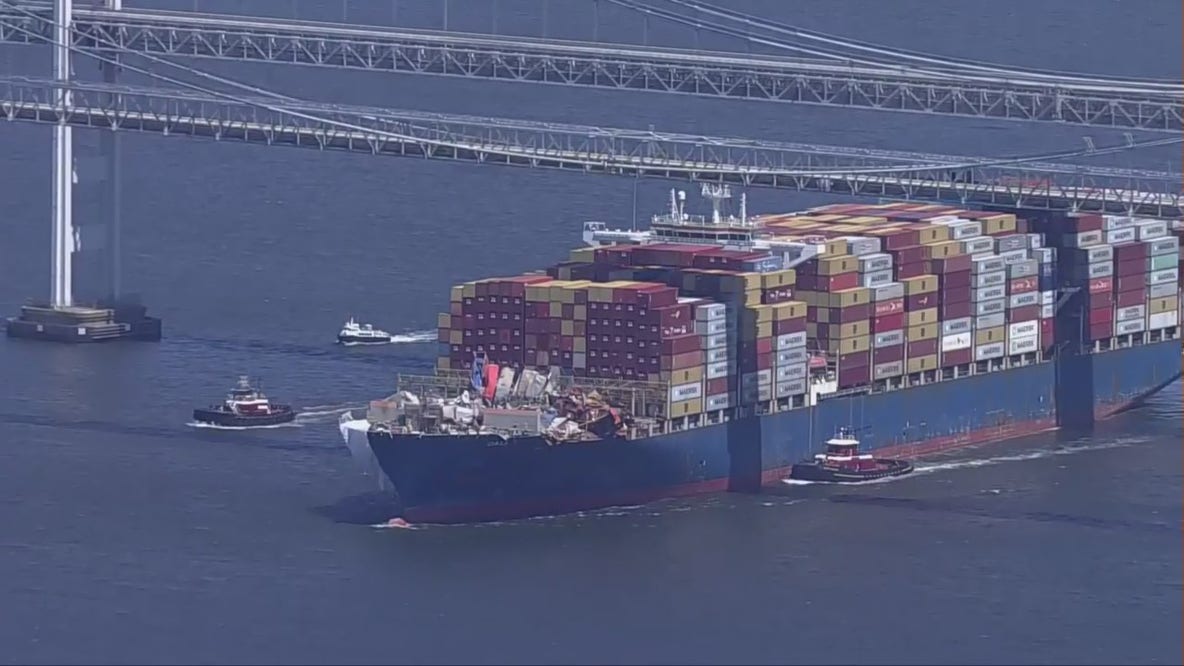 Baltimore Key Bridge collapse: Bay Bridge traffic halts as Dali passes beneath